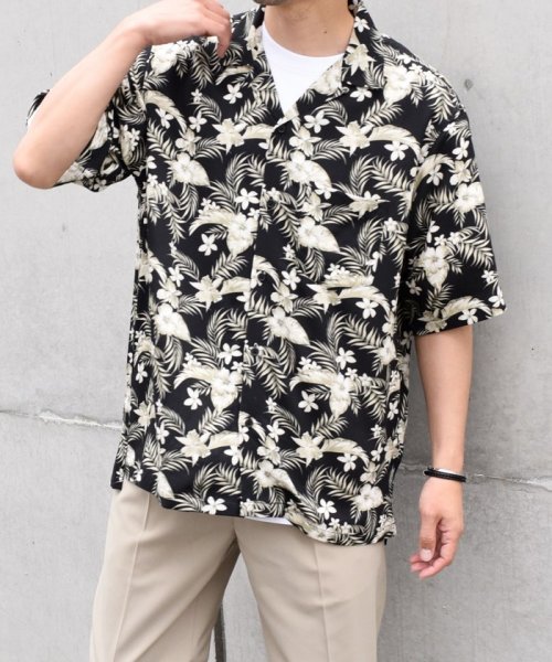 SHIPS any MEN(シップス　エニィ　メン)/【SHIPS any別注】HOOKANO: 〈手洗い可能〉レーヨン リラックス アロハ シャツ 24SS◇/img04