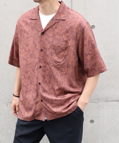 SHIPS any MEN(シップス　エニィ　メン)/【SHIPS any別注】HOOKANO: 〈手洗い可能〉レーヨン リラックス アロハ シャツ 24SS◇/img07