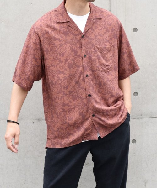 SHIPS any MEN(シップス　エニィ　メン)/【SHIPS any別注】HOOKANO: 〈手洗い可能〉レーヨン リラックス アロハ シャツ 24SS◇/img08