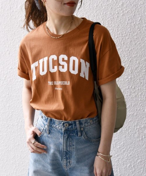 SHIPS any WOMEN(シップス　エニィ　ウィメン)/【SHIPS any別注】THE KNiTS: ラウンドヘム ロゴ ショート TEE 24SS/img19