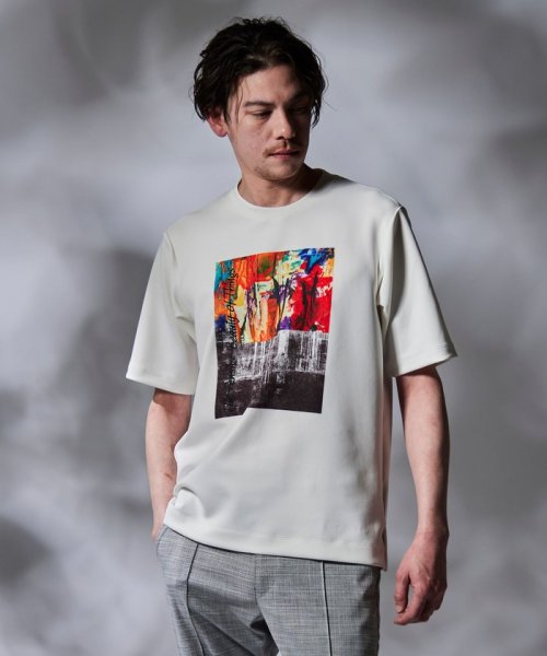 NICOLE CLUB FOR MEN(ニコルクラブフォーメン)/【RIELABO】グラフィックプリントクルーネックＴシャツ/img18