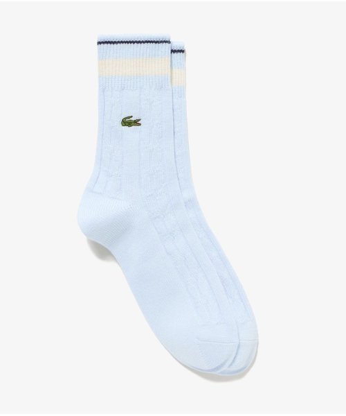 LACOSTE Mens(ラコステ　メンズ)/ケーブルニットラインドソックス(25cm－27cm)/img05