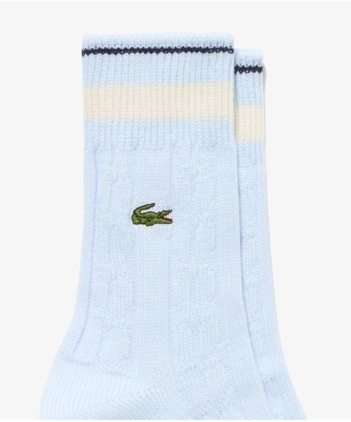 LACOSTE Mens(ラコステ　メンズ)/ケーブルニットラインドソックス(25cm－27cm)/img06