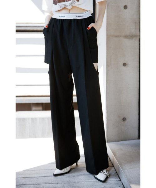 SLY(スライ)/SIDE HOLE RELAX TROUSERS/img09