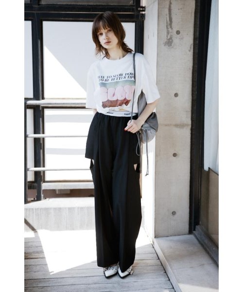 SLY(スライ)/SIDE HOLE RELAX TROUSERS/img11