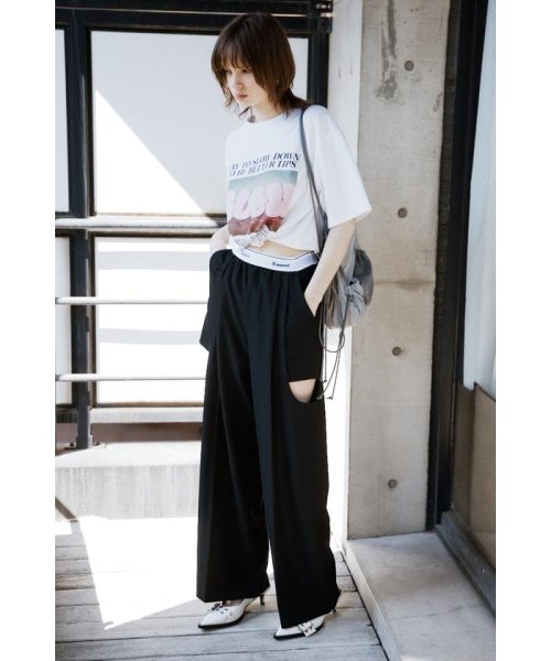 SLY(スライ)/SIDE HOLE RELAX TROUSERS/img12