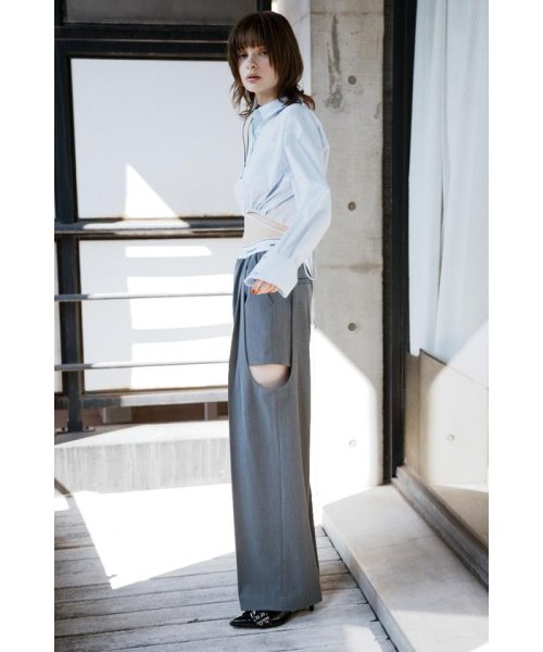 SLY(スライ)/SIDE HOLE RELAX TROUSERS/img26
