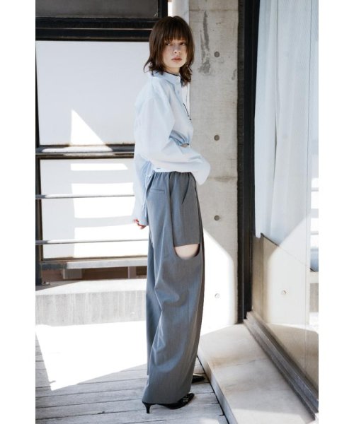 SLY(スライ)/SIDE HOLE RELAX TROUSERS/img28