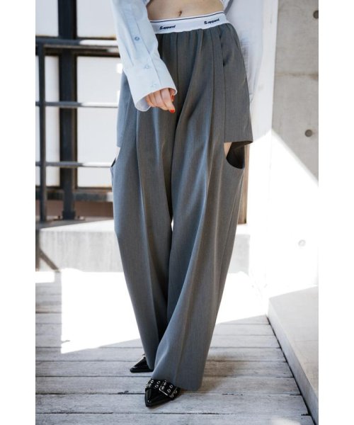 SLY(スライ)/SIDE HOLE RELAX TROUSERS/img29