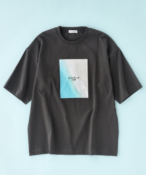 THE SHOP TK(ザ　ショップ　ティーケー)/【サスティナブル素材】FRESH NATUREデザイン刺繍Tシャツ プリント/img44