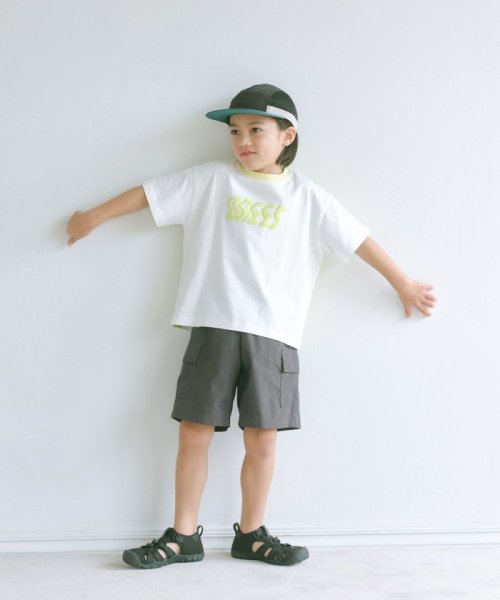 green label relaxing （Kids）(グリーンレーベルリラクシング（キッズ）)/ナミナミ リンガーTシャツ 100cm－130cm/img02