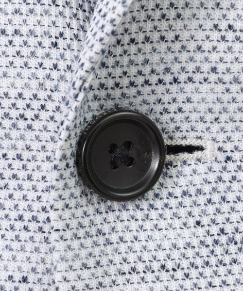 【尾州織】リネンブレンド メッシュ ジャケット 