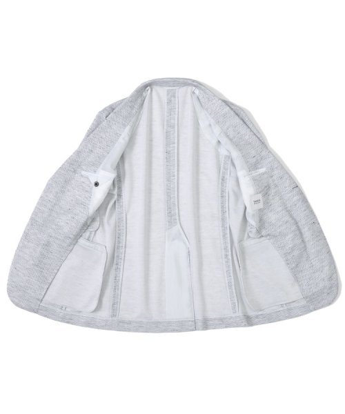 【尾州織】リネンブレンド メッシュ ジャケット 