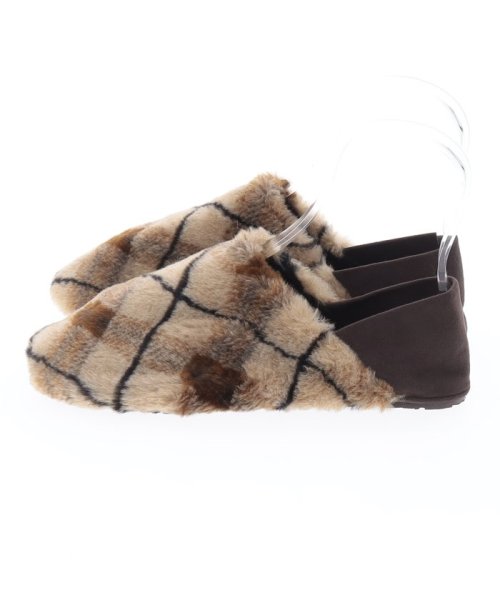 COLE HAAN(コールハーン)/CH SHEARLING SLIPPER:BROWN PLA/img01