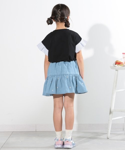 SHOO・LA・RUE(Kids) (シューラルーキッズ)/【110－140cm】お花刺繍インナーパンツ付きスカート/img08