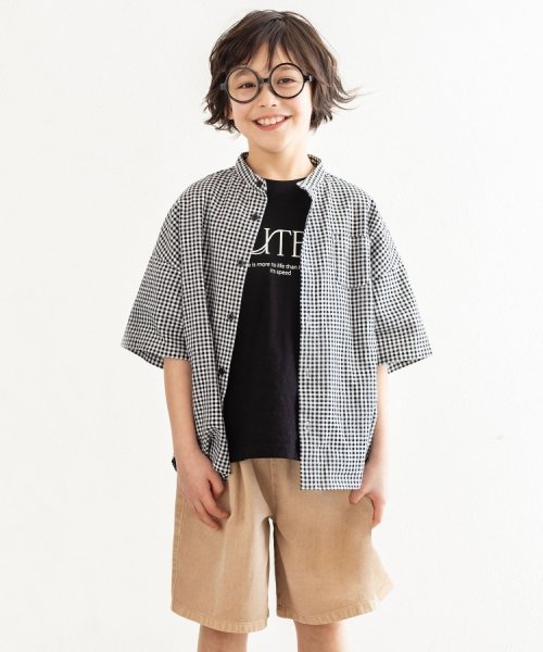 SHOO・LA・RUE(Kids) (シューラルーキッズ)/【110－140cm】フレンチリネンブレンド 半袖シャツ/img09