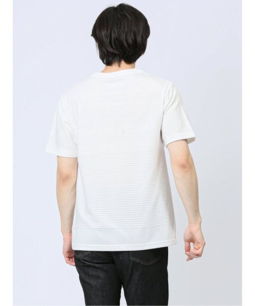 TAKA-Q(タカキュー)/リンクスパネルボーダー Vネック半袖Tシャツ/img12