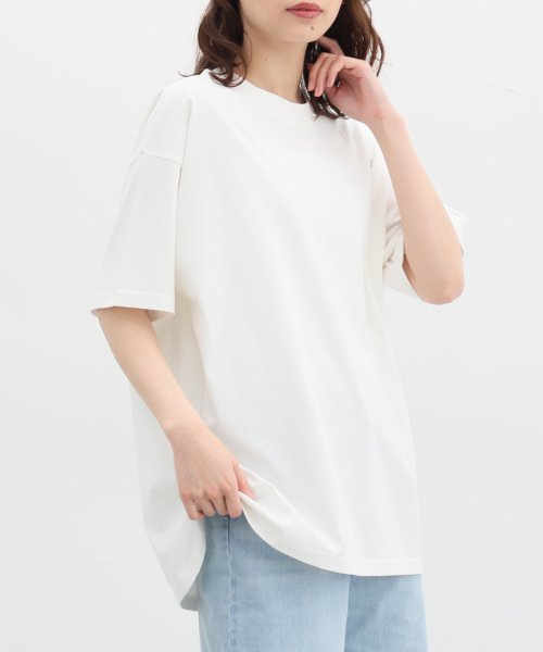 Honeys(ハニーズ)/半袖ビッグＴシャツ Tシャツ ゆったり ゆる レディース 丸首 くすみカラー 無地 /img03