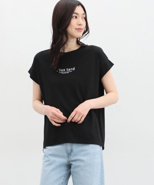 Honeys(ハニーズ)/汗ジミ軽減ロゴＴシャツ Tシャツ カットソー 半袖 汗じみ 防止 服 目立たない /img16