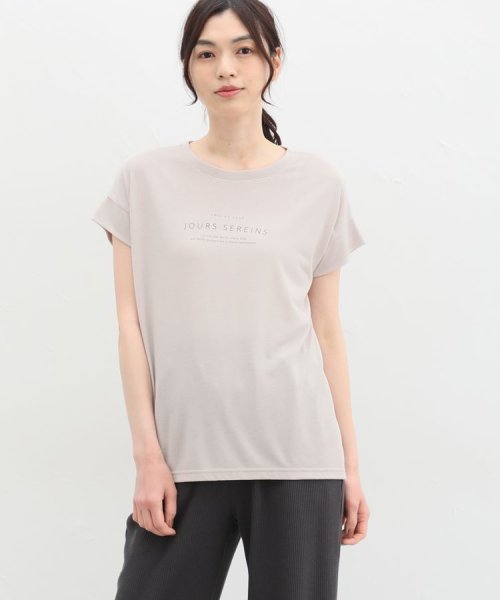 Honeys(ハニーズ)/汗ジミ軽減ロゴＴシャツ Tシャツ カットソー 半袖 汗じみ 防止 服 目立たない /img28