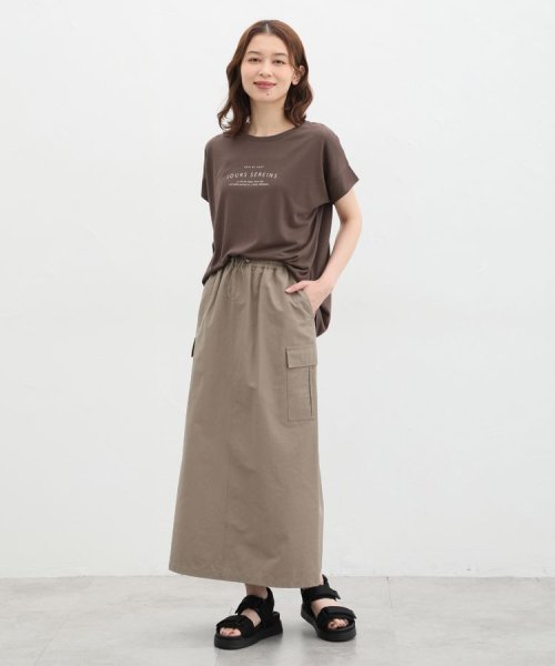 Honeys(ハニーズ)/汗ジミ軽減ロゴＴシャツ Tシャツ カットソー 半袖 汗じみ 防止 服 目立たない /img31