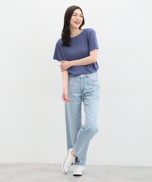 Honeys(ハニーズ)/汗ジミ軽減フレア袖Ｔ Tシャツ カットソー 半袖 汗じみ 防止 服 目立たない 夏 /img20