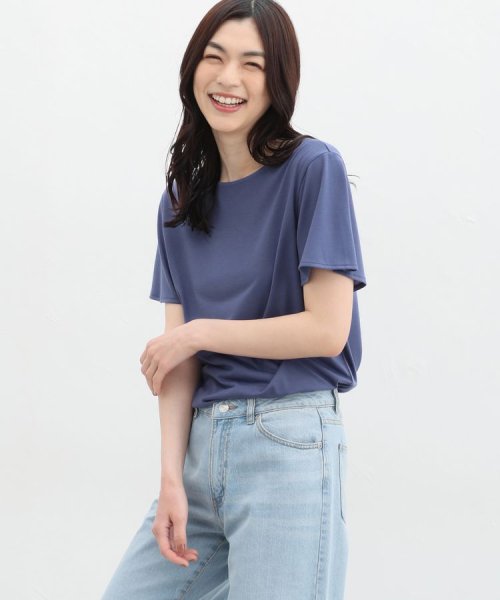 Honeys(ハニーズ)/汗ジミ軽減フレア袖Ｔ Tシャツ カットソー 半袖 汗じみ 防止 服 目立たない 夏 /img21