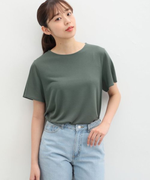 Honeys(ハニーズ)/汗ジミ軽減フレア袖Ｔ Tシャツ カットソー 半袖 汗じみ 防止 服 目立たない 夏 /img27