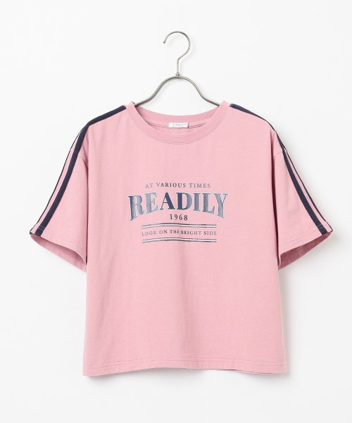 Honeys(ハニーズ)/袖ラインＴシャツ/img17