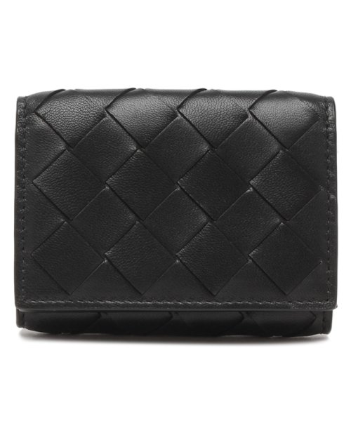 BOTTEGA VENETA(ボッテガ・ヴェネタ)/ボッテガヴェネタ 三つ折り財布 イントレチャート ミニ財布 ブラック メンズ レディース ユニセックス BOTTEGA VENETA 609285 VCPP2 /img05