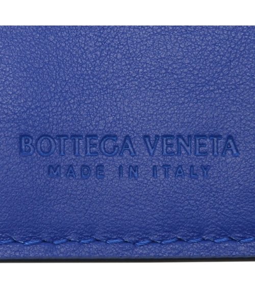 BOTTEGA VENETA(ボッテガ・ヴェネタ)/ボッテガヴェネタ 二つ折り財布 イントレチャート ブラック ブルー メンズ BOTTEGA VENETA 619390 VCPQ7 1015/img08