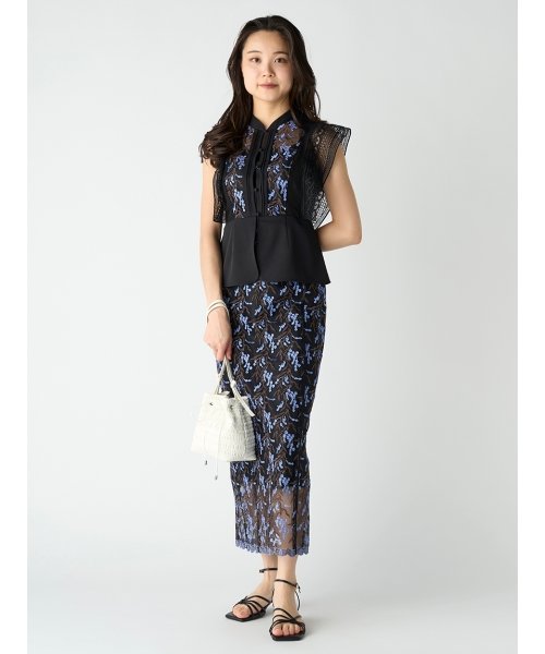 セール】エンブロイダリーラインタイトスカート(506063037) | リリー  