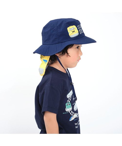 Kids Foret(キッズフォーレ)/【子供服】 moujonjon (ムージョンジョン) JR新幹線電車日よけ付き撥水ハット・帽子 50cm～56cm B33497/img08