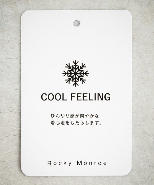 Rocky Monroe(ロッキーモンロー)/ポロシャツ ハーフジップ 半袖 メンズ レディース COOL FEELING 冷感 ひんやり 清涼感 オーバーサイズ ビッグシルエット ゆったり ワイド 無地 /img41