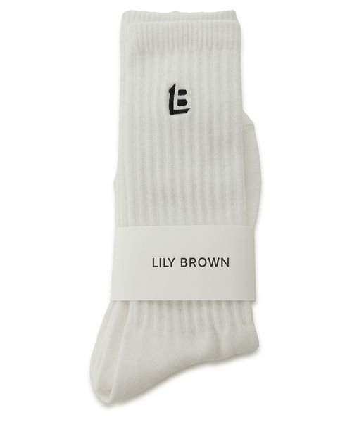 LILY BROWN(リリー ブラウン)/LBロゴ刺繍ソックス/img09
