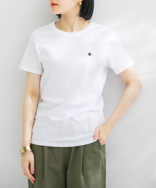 URBAN RESEARCH DOORS(アーバンリサーチドアーズ)/『別注』PETIT BATEAU×DOORS　embroidery t－shirts/img01