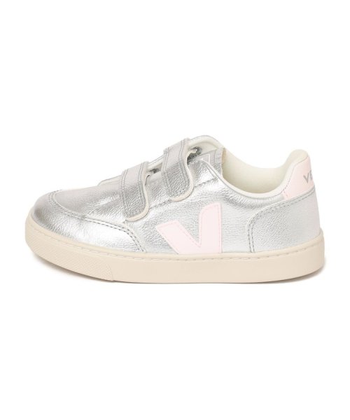 SHIPS KIDS(シップスキッズ)/VEJA:V－12 CHROMEFREE LEATHER SILVER LASSI/img01