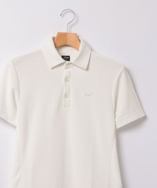 EDWIN(EDWIN)/#EDWIN GOLF          H/S PILE POLO WHITE/img02