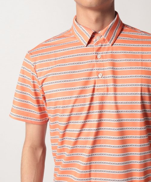 EDWIN(EDWIN)/#EDWIN GOLF H/S      BORDER POLO ORANGE/img03