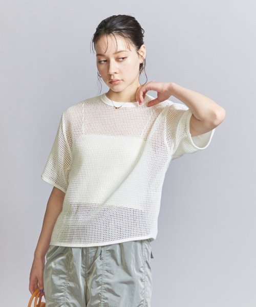 BEAUTY&YOUTH UNITED ARROWS(ビューティーアンドユース　ユナイテッドアローズ)/メッシュ クルーネック プルオーバー/img01