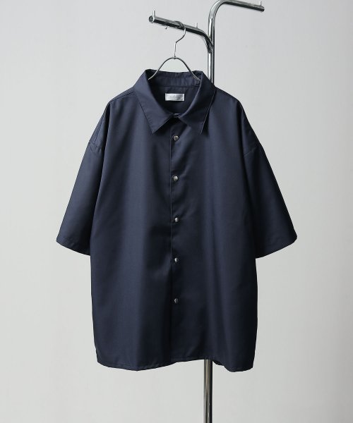 Nilway(ニルウェイ)/スナップボタン半袖レギュラーカラーシャツ/img07