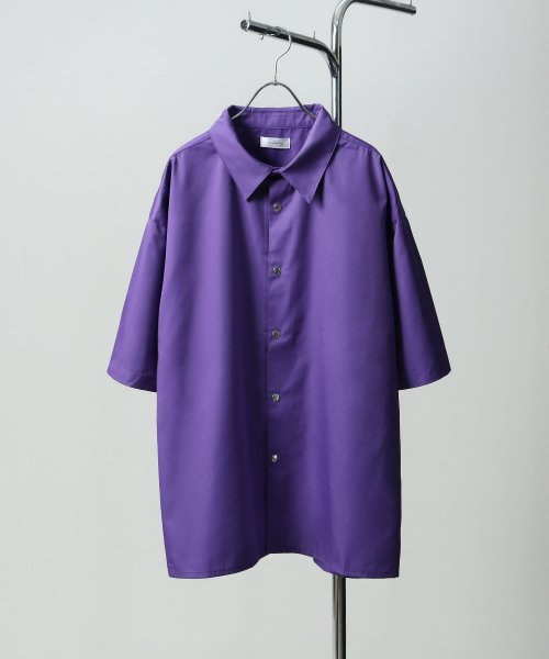 Nilway(ニルウェイ)/スナップボタン半袖レギュラーカラーシャツ/img13
