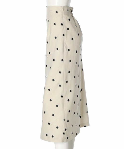 ドット刺繍ナロースカート 予めご了承ください