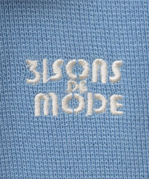 31 Sons de mode(トランテアン　ソン　ドゥ　モード)/ロゴ刺繍ポロニット/img32