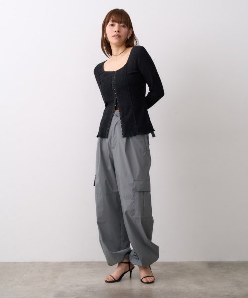 DRESSTERIOR(ドレステリア)/CODE A｜fronthook sheer rib pullover/img16