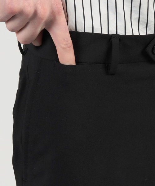 Super130sウール ノープリーツスリムスラックス DRAGO トゥモローランド