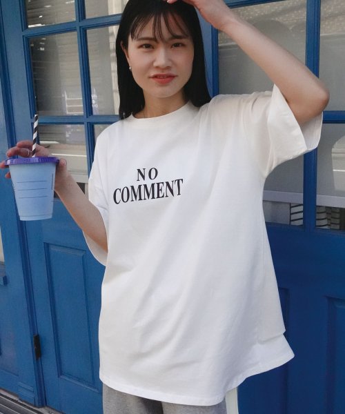 LOWYBYCORNERS(コーナーズ)/NO COMMENTプリントTシャツ/img01