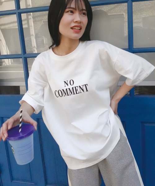 LOWYBYCORNERS(コーナーズ)/NO COMMENTプリントTシャツ/img05