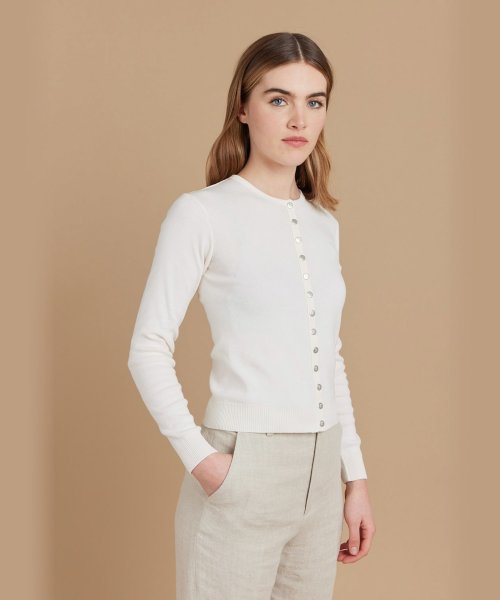 J155 CARDIGAN コットンニットカーディガン 