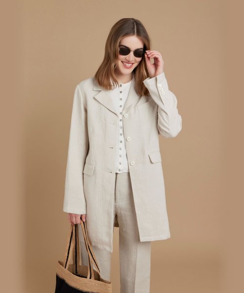 J155 CARDIGAN コットンニットカーディガン 